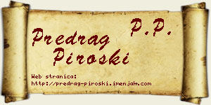 Predrag Piroški vizit kartica